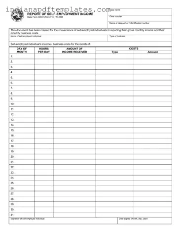 Printable Indiana State 43931 Form