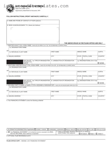Printable Indiana State 50181 Form