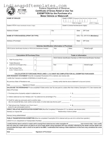 Printable St 108E State Form