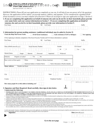 Printable State 53263 Indiana Form