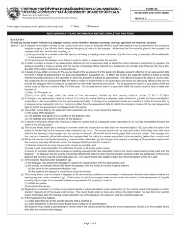 Printable State Of Indiana 130 Short Form